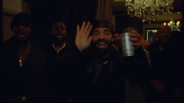 The original Burning Bridges scene at 0:13: hand up, cup up